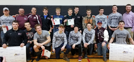 Marauders repeat as Section III Class D winners; Vikings have three wrestlers place